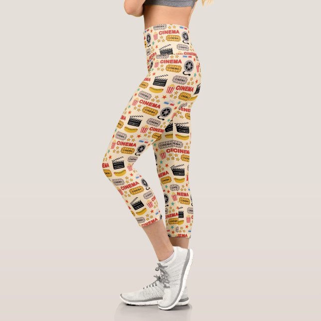 Leggings Capri Motif du cinéma (Gauche)