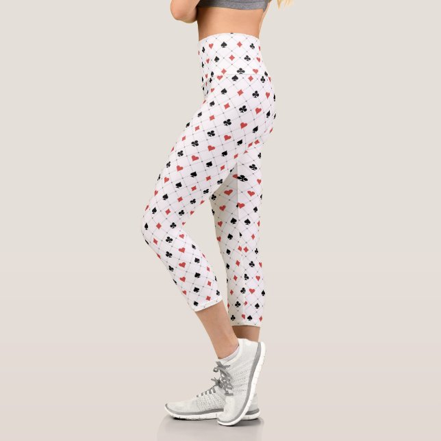 Leggings Capri Motif du pont de cartes (Gauche)