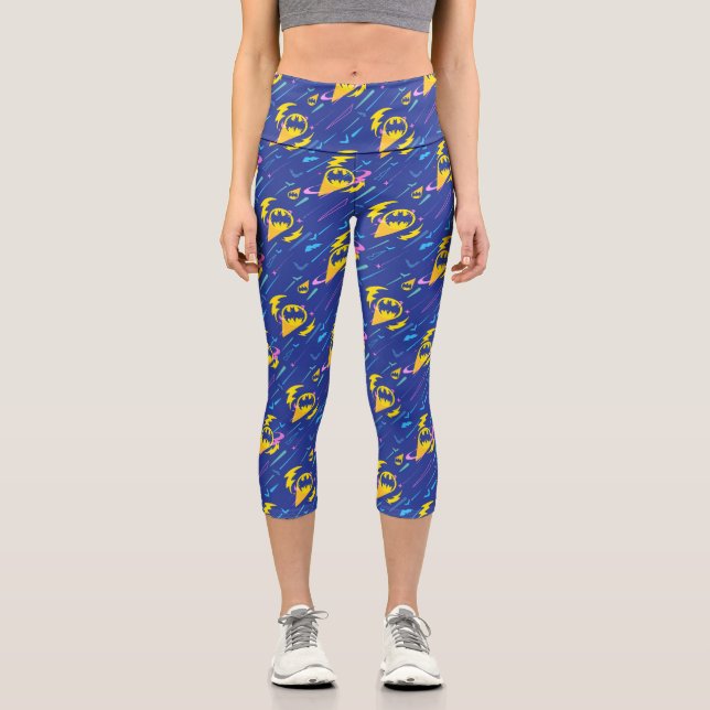 Leggings Capri Motif du signal de chauve-souris Batman (Recto)