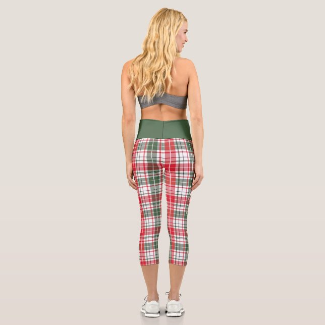Leggings Capri Motif élégant de contrôle de Jacquard (Verso)