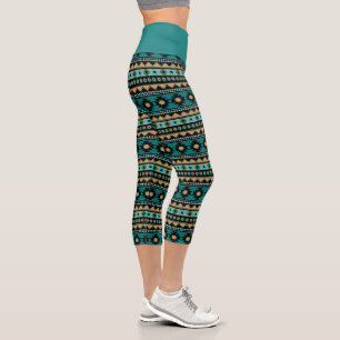 Leggings Capri Motif ethnique