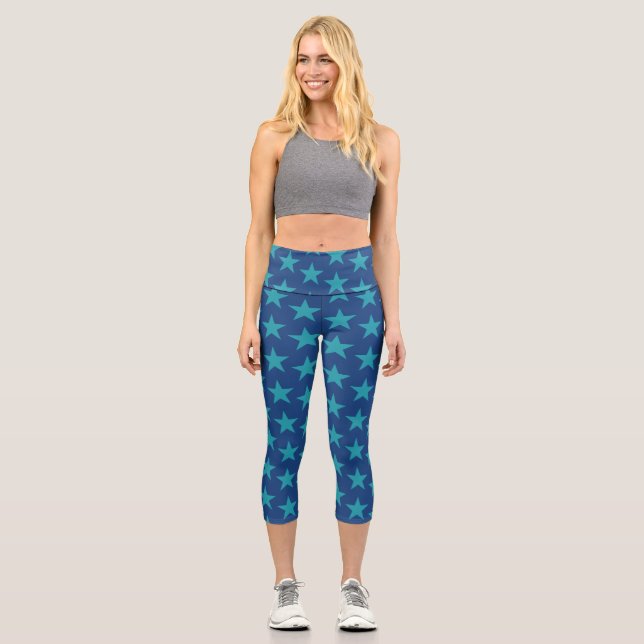 Leggings Capri Motif Étoiles 7 (Recto)
