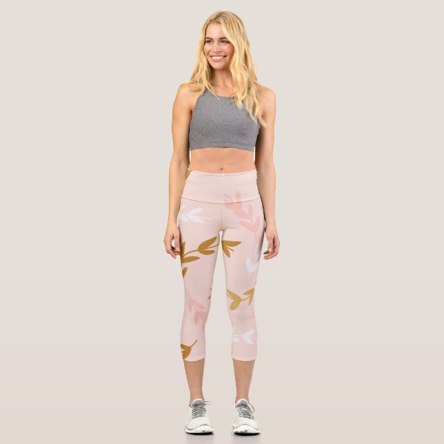 LEGGINGS CAPRI MOTIF FEUILLE 4 (Recto)