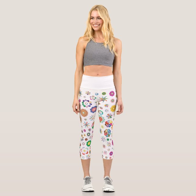 Leggings Capri Motif floral (Recto)
