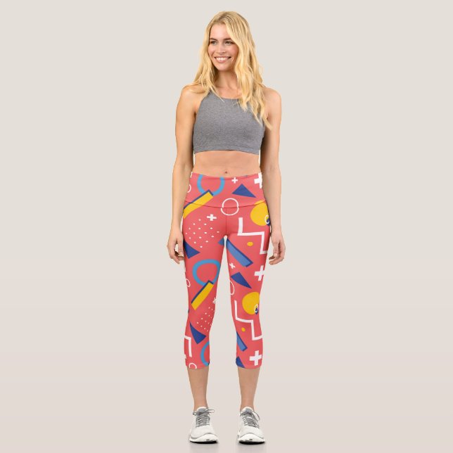 Leggings Capri Motif géométrique 2 (Recto)