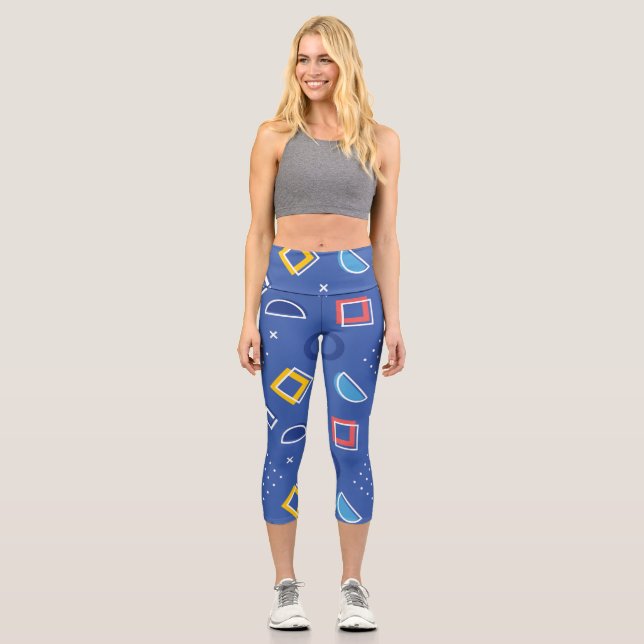 Leggings Capri Motif géométrique 3 (Recto)
