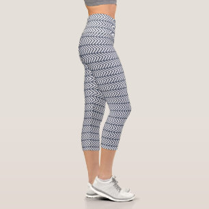 Leggings Capri Motif Gris
