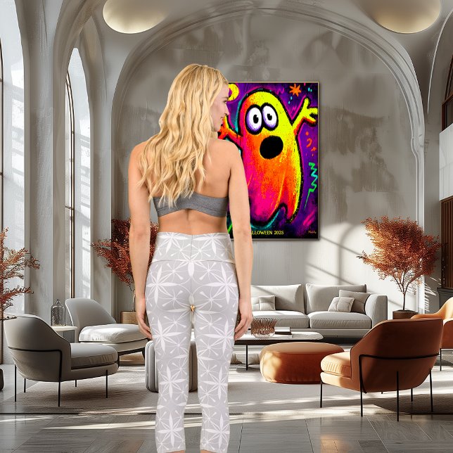 Leggings Capri Motif Gris Star avec texte et logo personnalisés (Créateur téléchargé)