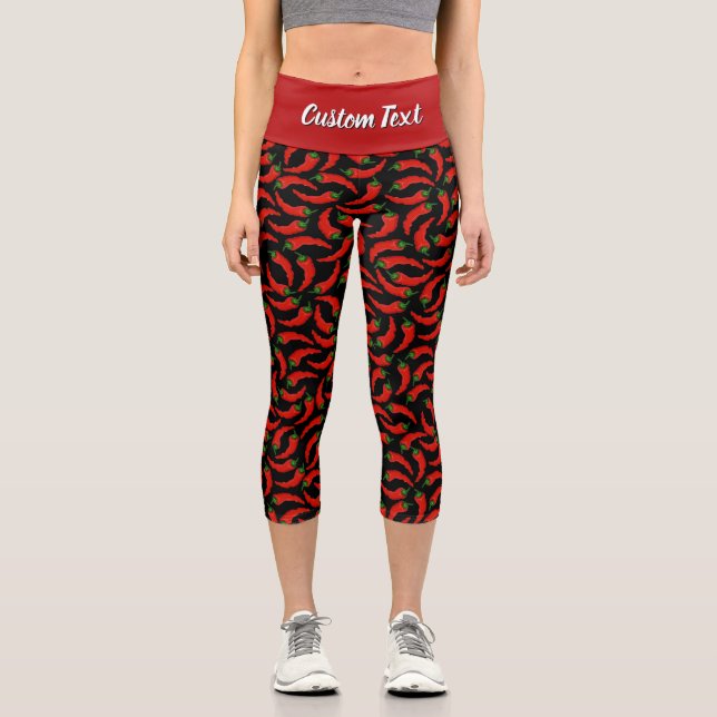 Leggings Capri Motif Hot Chili Peppers (Recto)