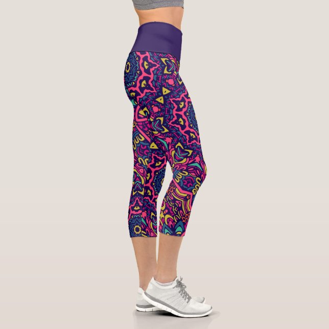 Leggings Capri Motif Kaleidoscope (Droite)