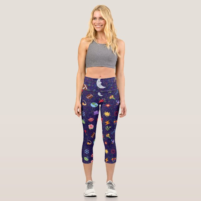 Leggings Capri  motif kawaii  (Recto)