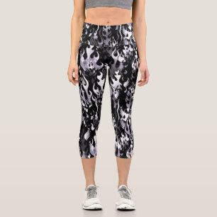 Leggings Capri Motif noir et blanc