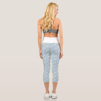 Leggings Capri Motif Nuage