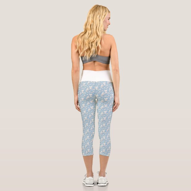 Leggings Capri Motif Nuage  (Verso)