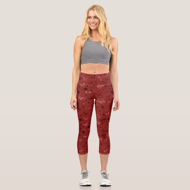 Leggings Capri Motif papillon 6 (Recto)