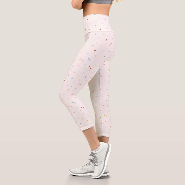 Leggings Capri Motif Pastel Star (Gauche)