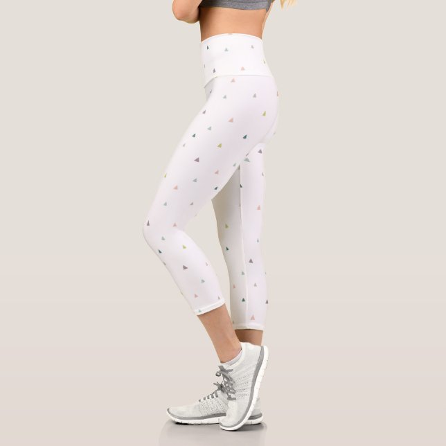 Leggings Capri Motif Pastel Triangle (Gauche)