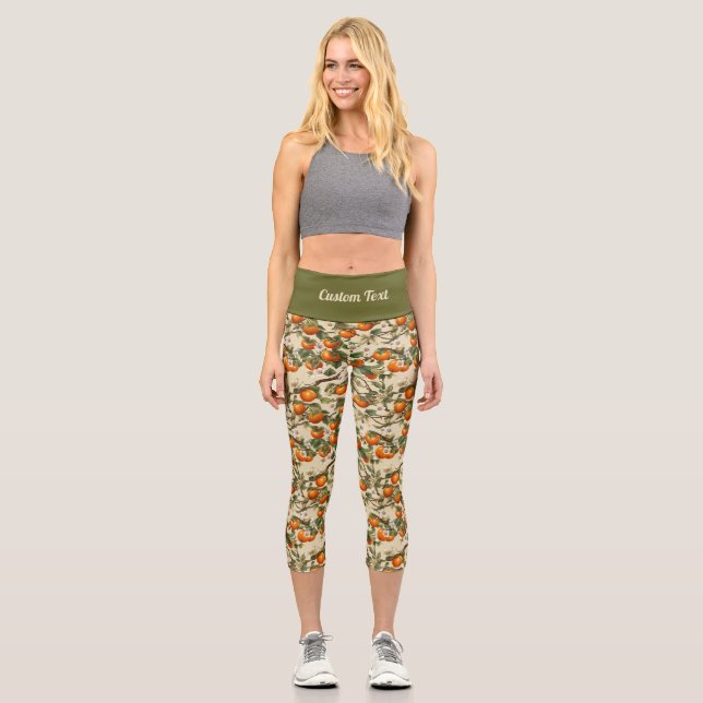 Leggings Capri Motif Persimmons (Recto)