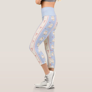 Leggings Capri Motif rayé de la poste au hibou Hedwige