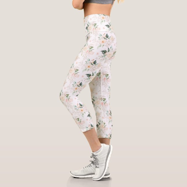 Leggings Capri Motif rose Floral Garden (Gauche)