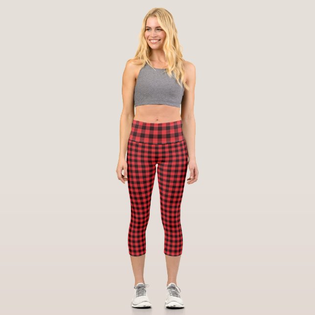 Leggings Capri Motif rouge (Recto)