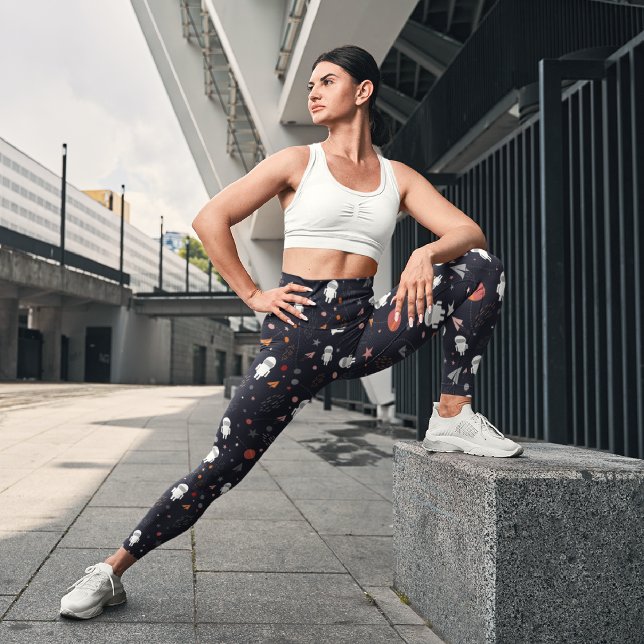 Leggings Capri Motif spatial (Créateur téléchargé)