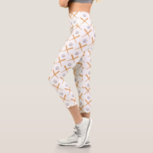 Leggings Capri Motif sportif de baseball Batup