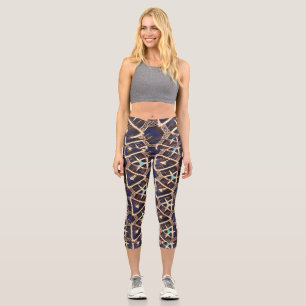 Leggings Capri motif traditionnel