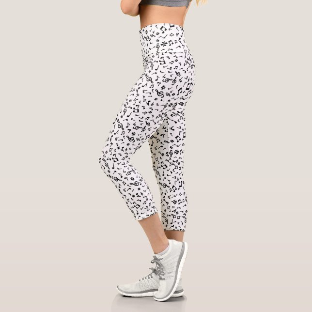 Leggings Capri Music Notes (Gauche)