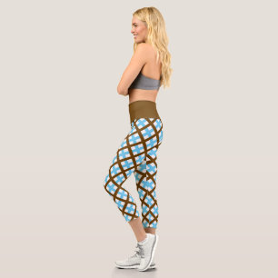 Leggings Capri Neoplaid Sur La Glace De Mocha