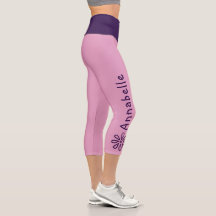 Nom Personnalisé - Doodle Fleur Violet - Rose Soli