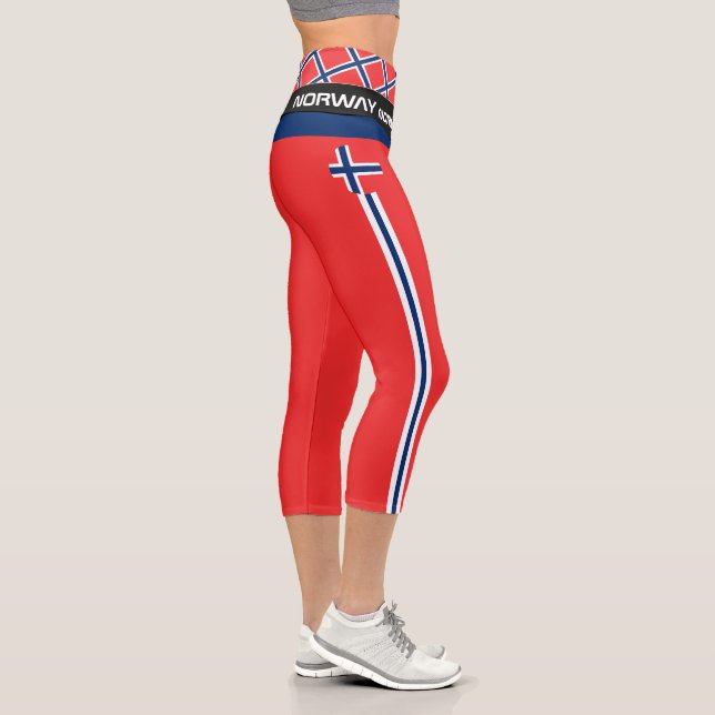Leggings Capri Norvège & Norvège Drapeau mode, Fitness, Sports (Droite)