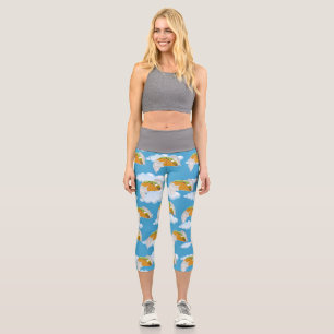 Leggings Capri Nourriture Mexicaine Drôle Amoureux De Taco Humour