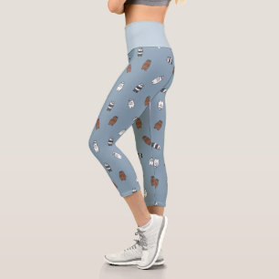 Leggings Capri Nous Ours nu - Ours en verre soleil Motif