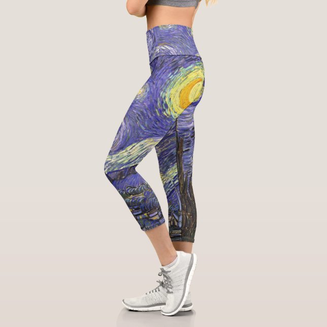 Leggings Capri Nuit étoilée par Vincent van Gogh (Gauche)