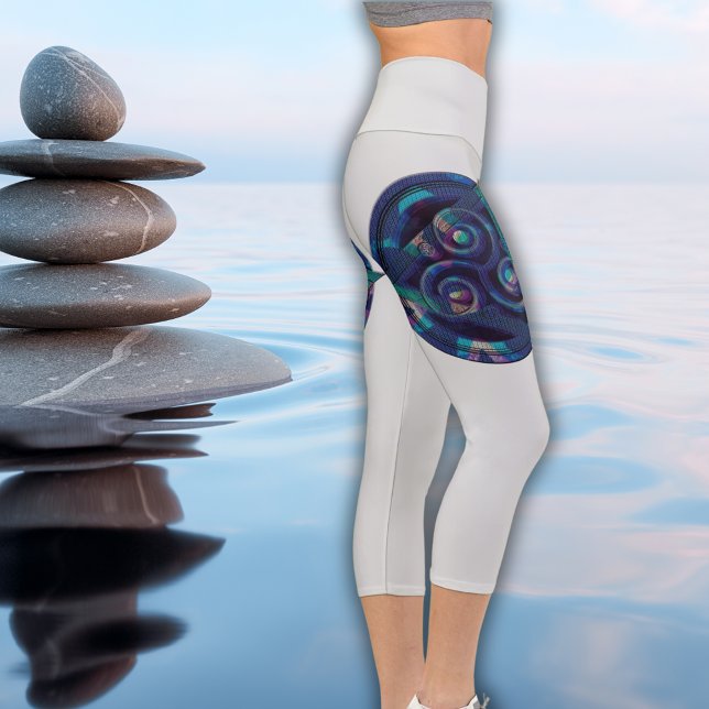 Leggings Capri Nuit stellaire Mandala (Créateur téléchargé)