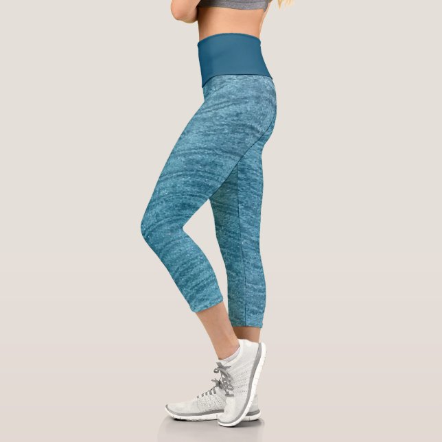 Leggings Capri Océan (Gauche)