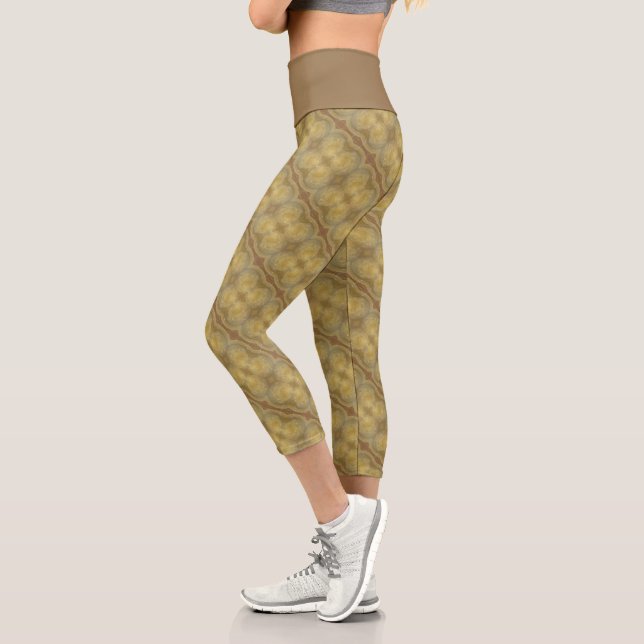 Leggings Capri oeuf d'or Capris haut taille (Gauche)
