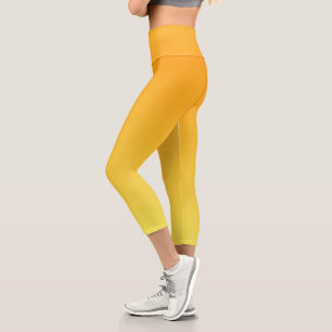 Leggings Capri Ombre jaune orange