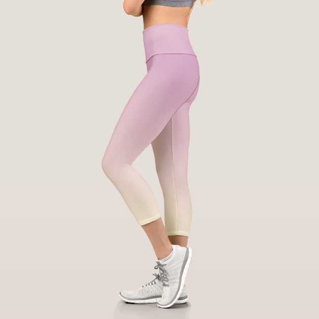 Leggings Capri Ombre violet Fille Lumière moderne (Gauche)