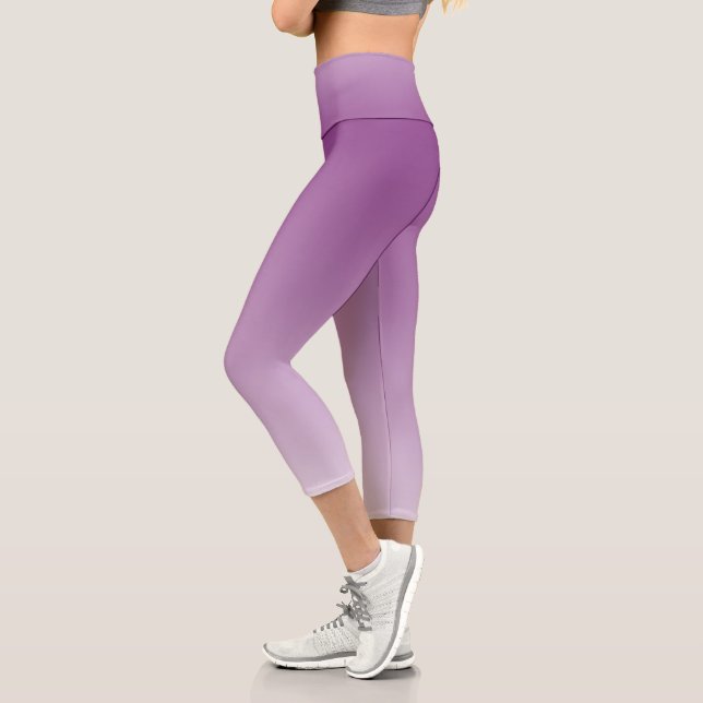 Leggings Capri Ombre violet simple (Gauche)