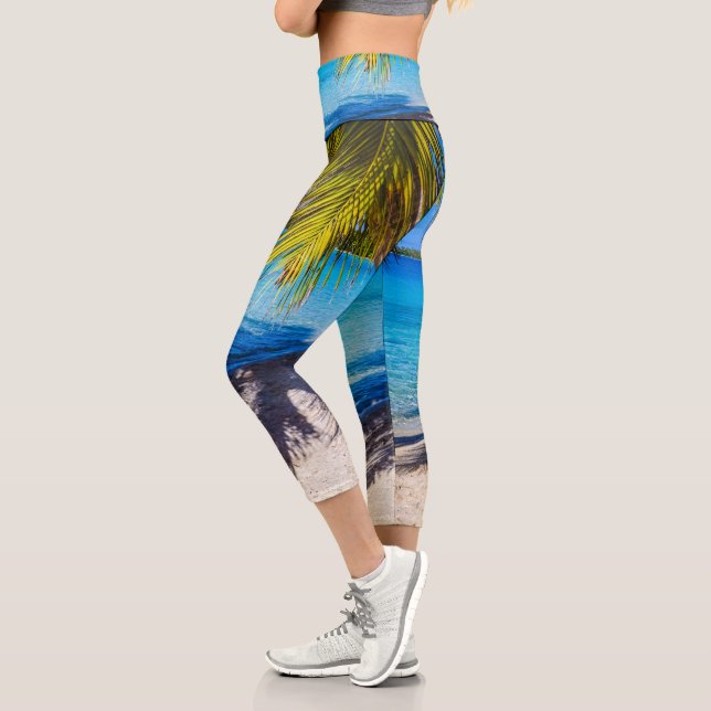 Leggings Capri Ombres sur la plage (Gauche)