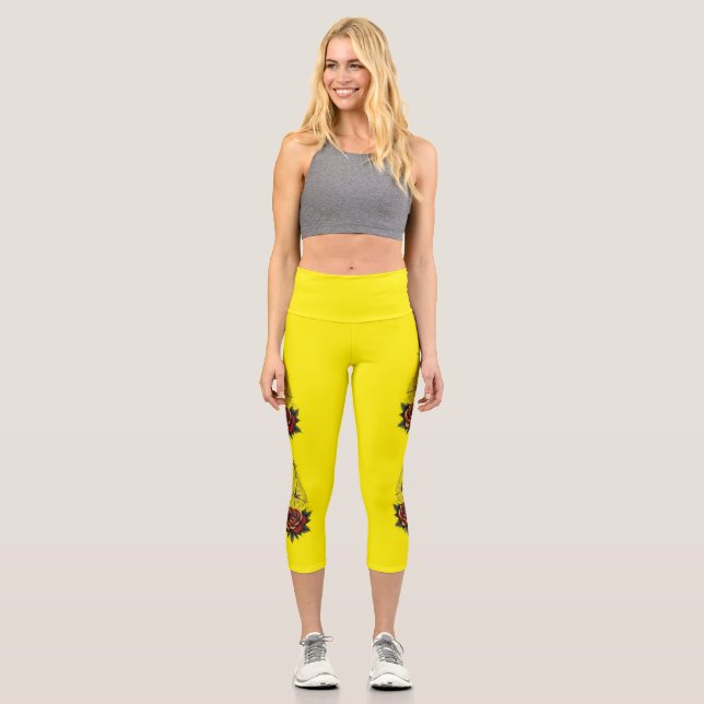 Leggings Capri Où l'amour guide votre voyage (Recto)