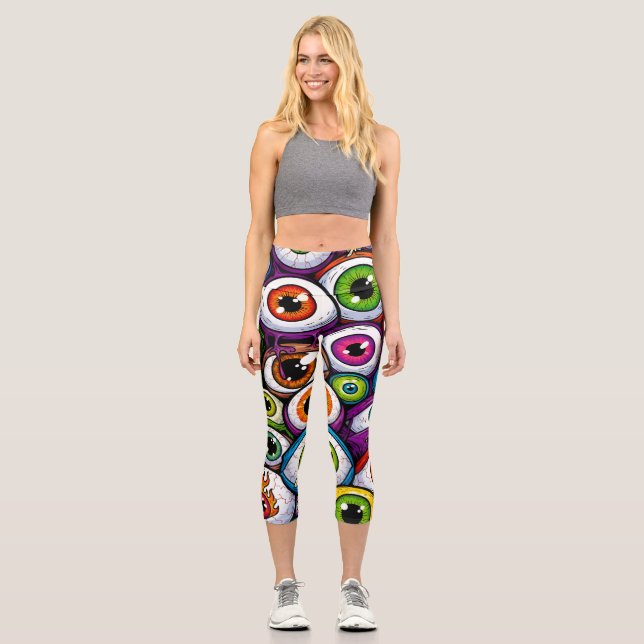 Leggings Capri Ouvrez vos yeux (Recto)