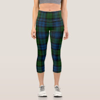 Paid Clan Campbell Militaire Green Tartan noir