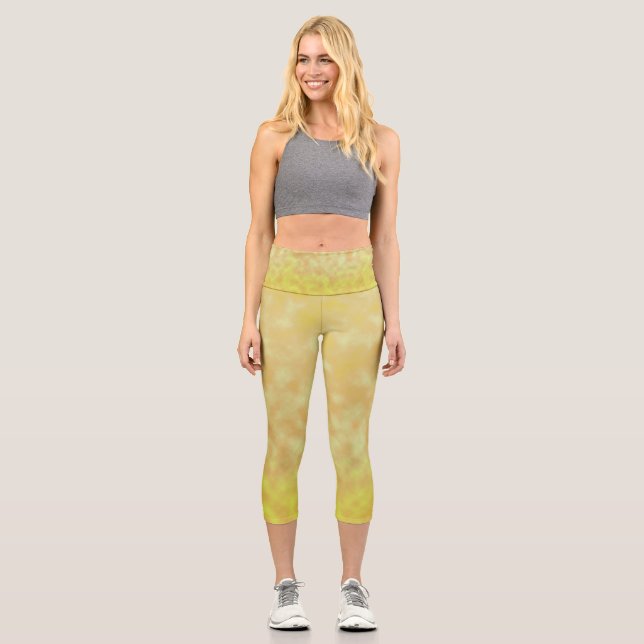 Leggings Capri Pâle murmure de soleil (Recto)