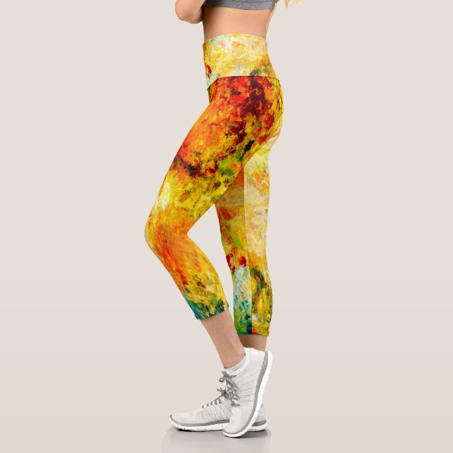 Leggings Capri Palette Artiste Colorée (Gauche)