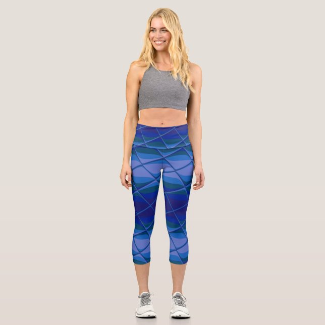 Leggings Capri palette indigo (Recto)