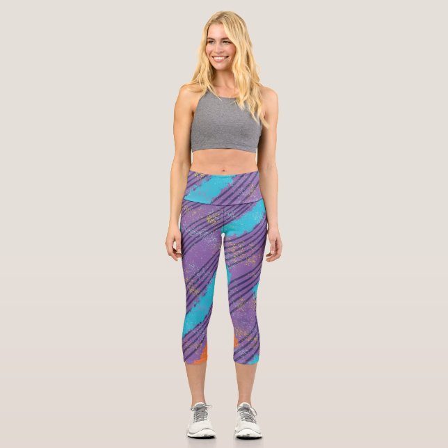 Leggings Capri Pantalon à bascule Capris haut taille (Recto)