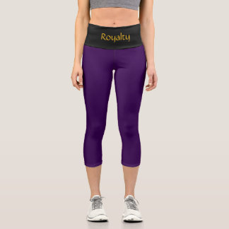 Leggings Capri Pantalon capri « ROYALTY » taille haute sur mesure